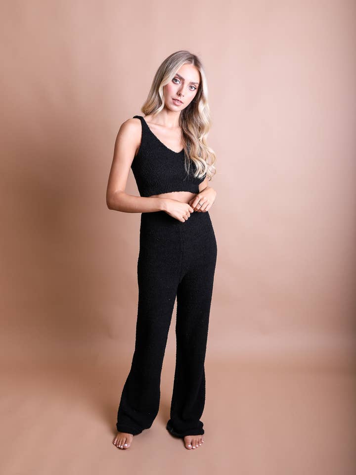Leto Accessories - Wholesale Lounge Sweatpants/Joggers - Women's - Boucle Cozy Lounge Pants - Heaven For Your Legs