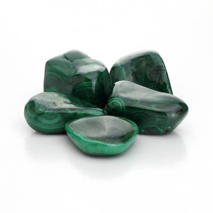UniArt - Wholesale Ornament - Large tumbled malachite stones, 200 grams2