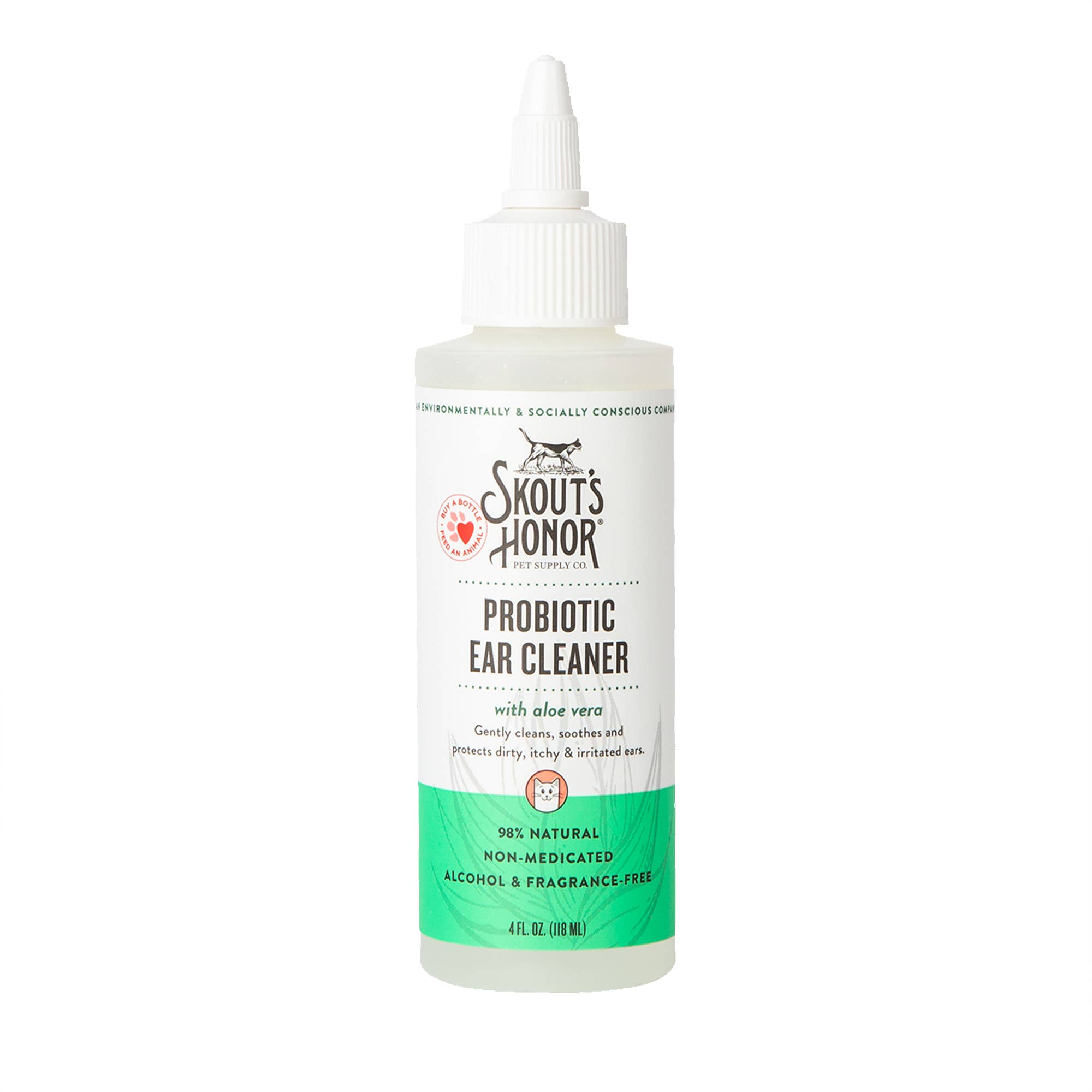 Pet Palette Distribution - Wholesale Pet Cleaning Supplies - Skout's Honor Cat Probiotic Ear Cleaner 4oz0