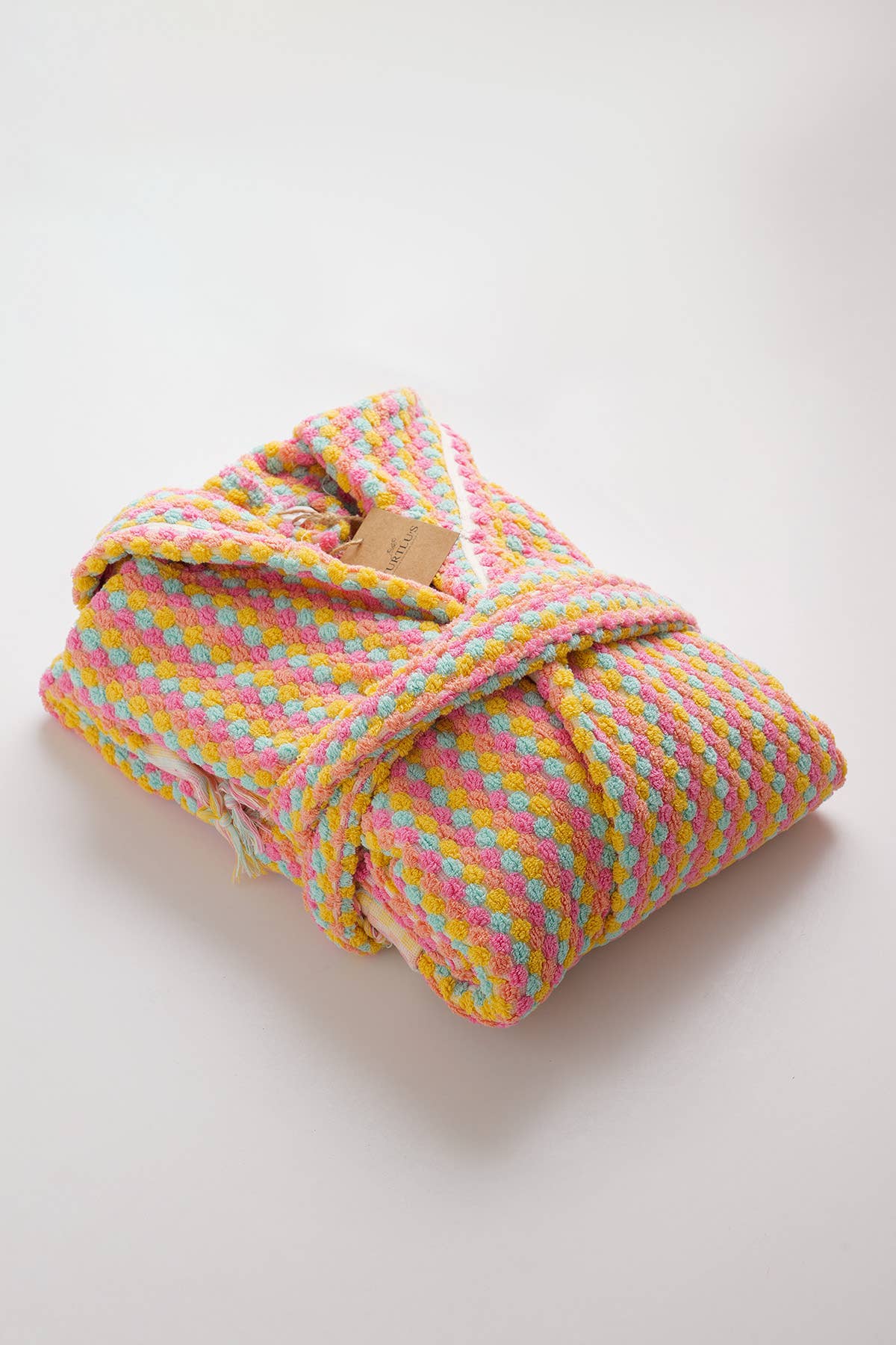 YURTLUS - Wholesale Robe - Women's - Unique 100% Cotton Pockets Bathrobe, Bubble Handwoven Robe37