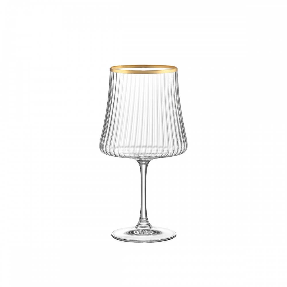 AULICA - Wholesale Wine Glass - Gold-rimmed wine glasses 360ml - set of 65