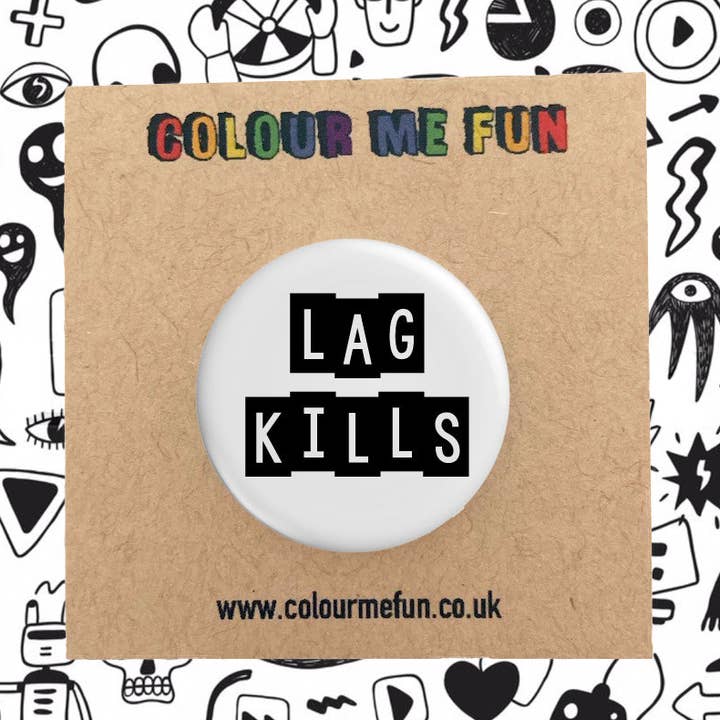 Insignia de pin de jugador de Lag para venta al por mayor de Colour Me Fun