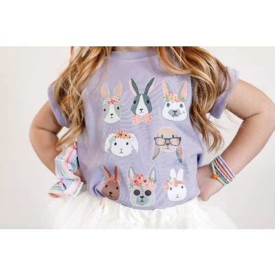 Lapins de Pâques | Chemise de Pâques pour enfants | Comfort Colors pour la vente par Holland Ave Clothing