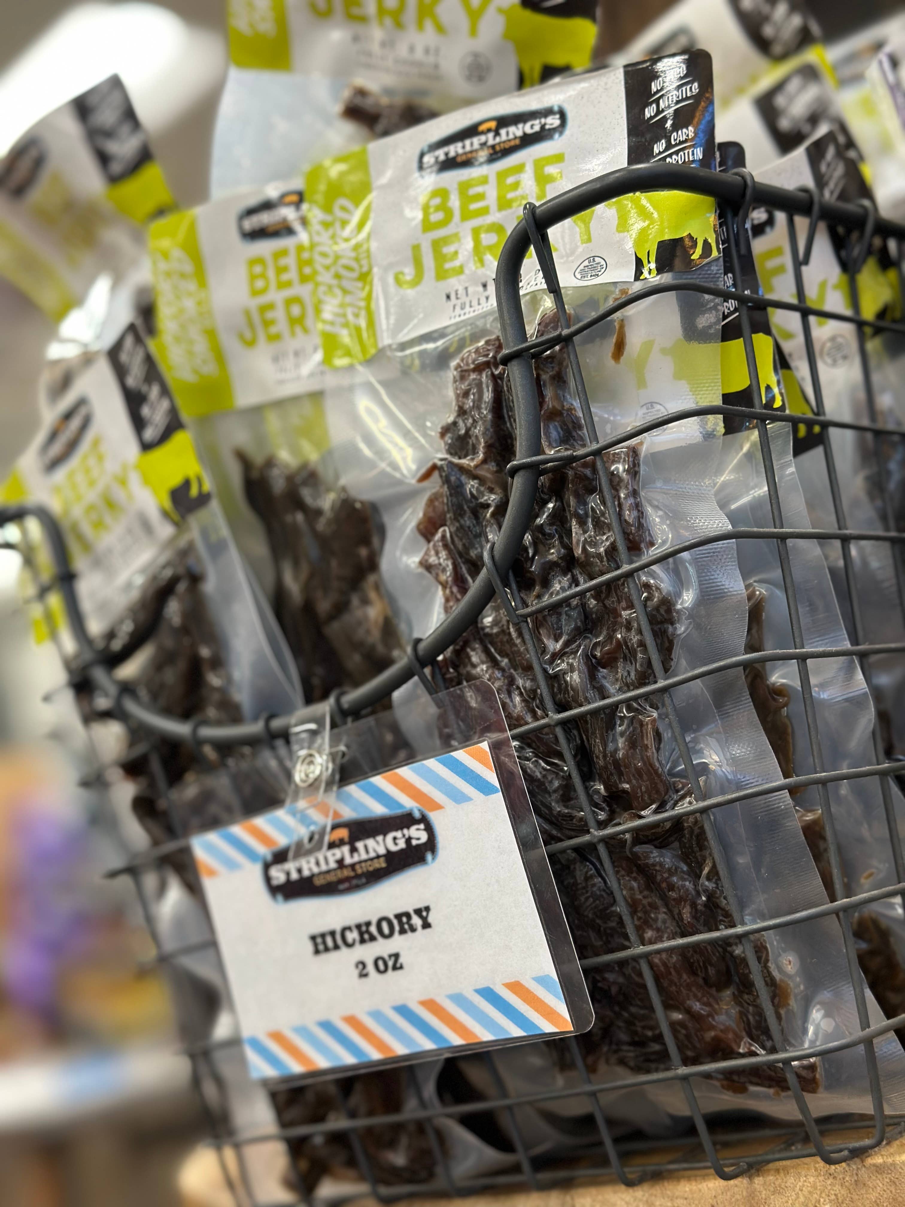 Stripling's General Store - Wholesale Jerky - 4oz Stripling's Beef Jerky - Hickory Smoked5