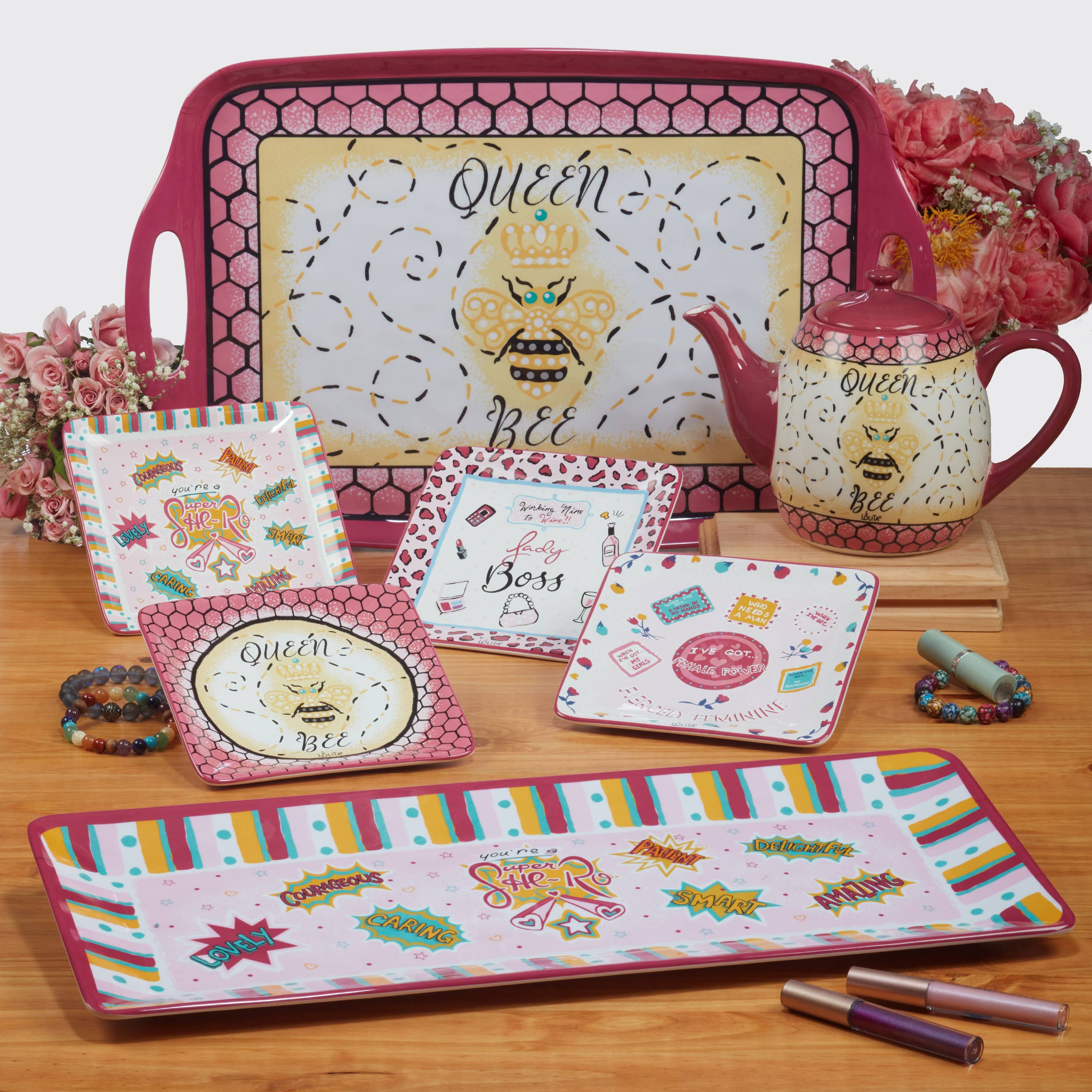 Certified International – Caneca por atacado – Conjunto de 4 Canecas Lolita Lady Boss 16 oz.6