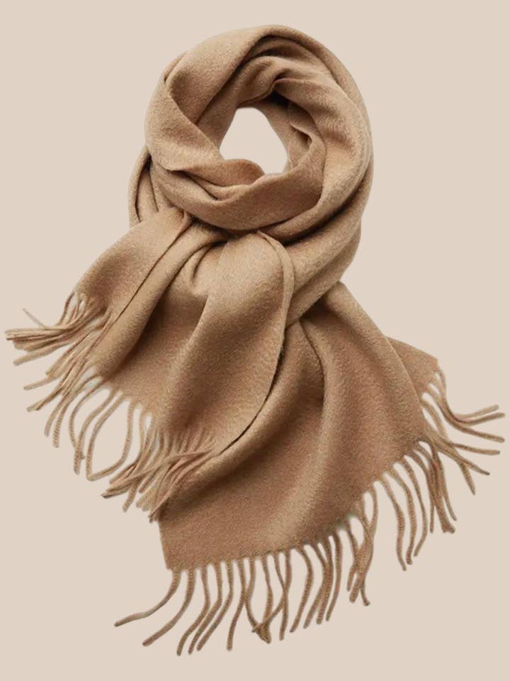 Écharpe en cachemire Sofia - Fauve pour la vente par Heirloom Cashmere