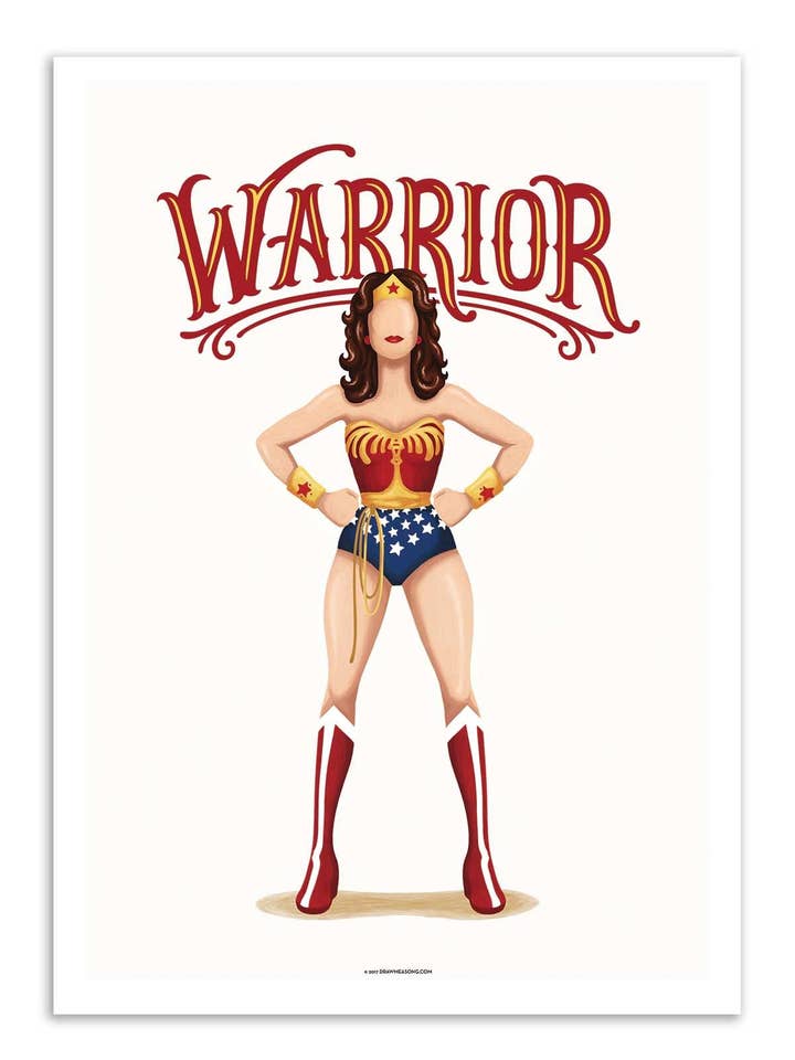 Kunstplakat - Wonderwoman - Nour Tohme for engroshandel hos Wall Editions