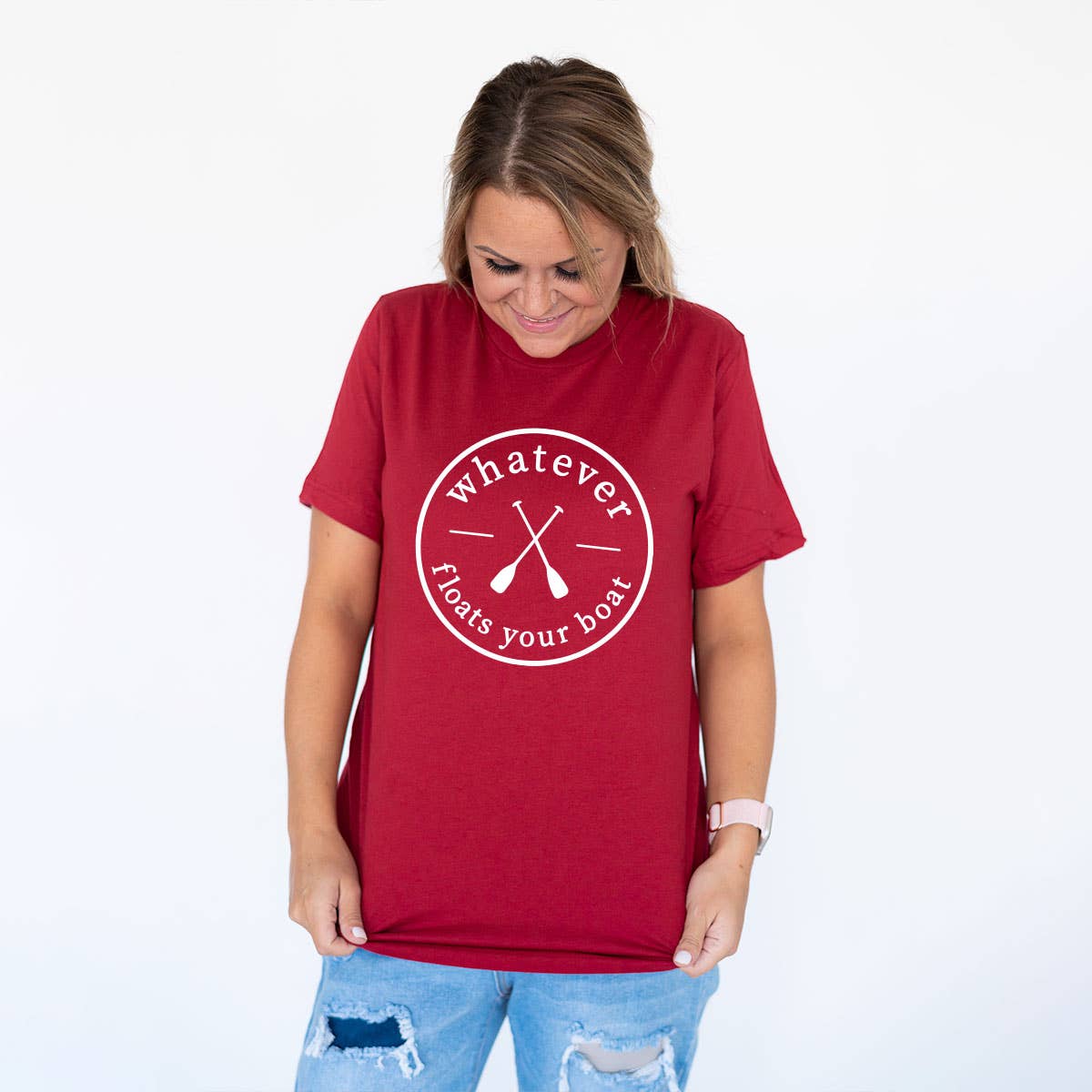 Viv&Lou - Wholesale Screen Printed T-Shirt - Women's - Whatever Floats Your Boat T-Shirt7