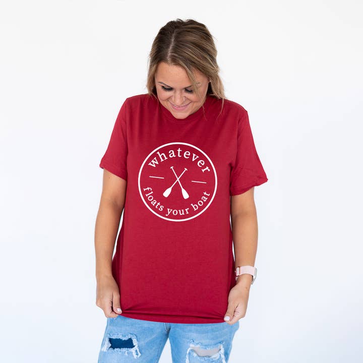 Viv&Lou - Wholesale Screen Printed T-Shirt - Women's - Whatever Floats Your Boat T-Shirt7