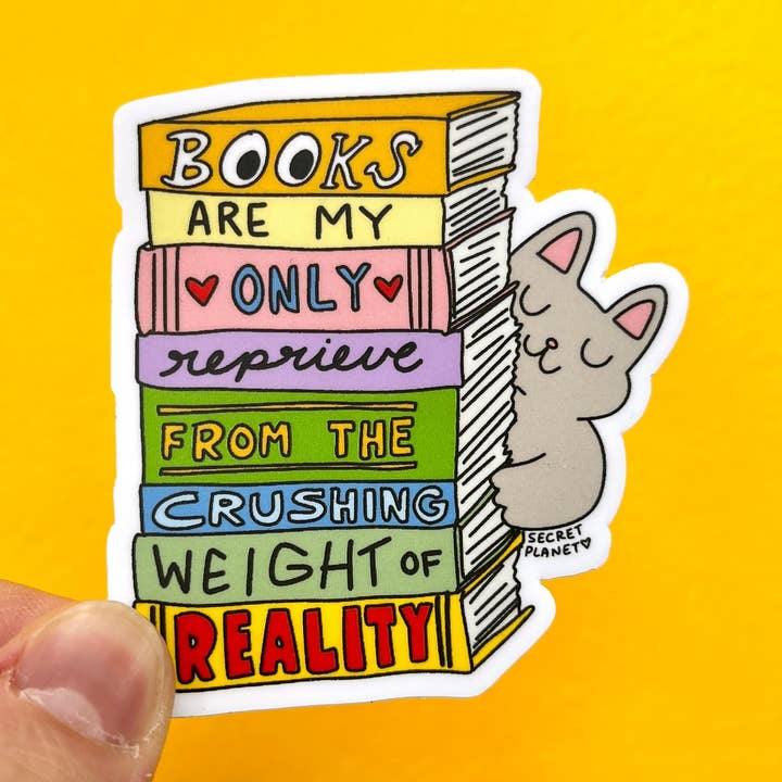 Book Crush Vinyl Sticker for wholesale by Secret Planet