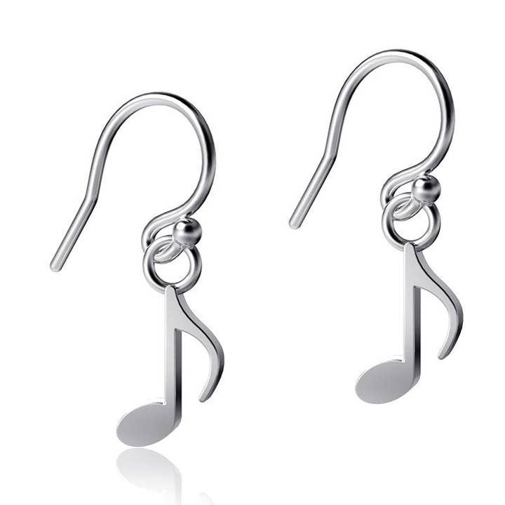 Music Note Dangle Earrings for wholesale by Dayna Designs