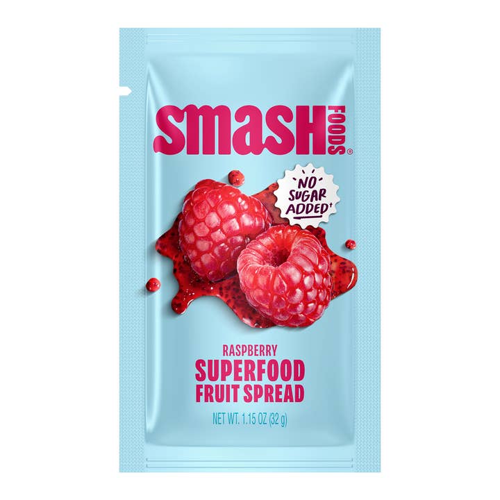 Smash Foods - Wholesale Jam/Jelly - Raspberry - Smash Single Serve Squeezies