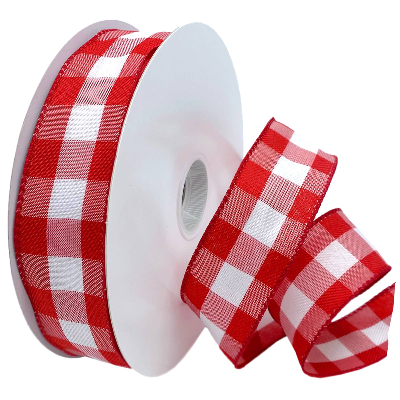 Morex Ribbon - Wholesale Ribbon - Gift Wrapping - #7382 Gingham Style (wired) Plaid21