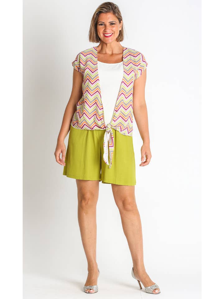 LOURDES CASTILLO - Wholesale Suit Set - Women's - 368172L SIMULATED DOT PRINTED SET PES. RECYCLED2