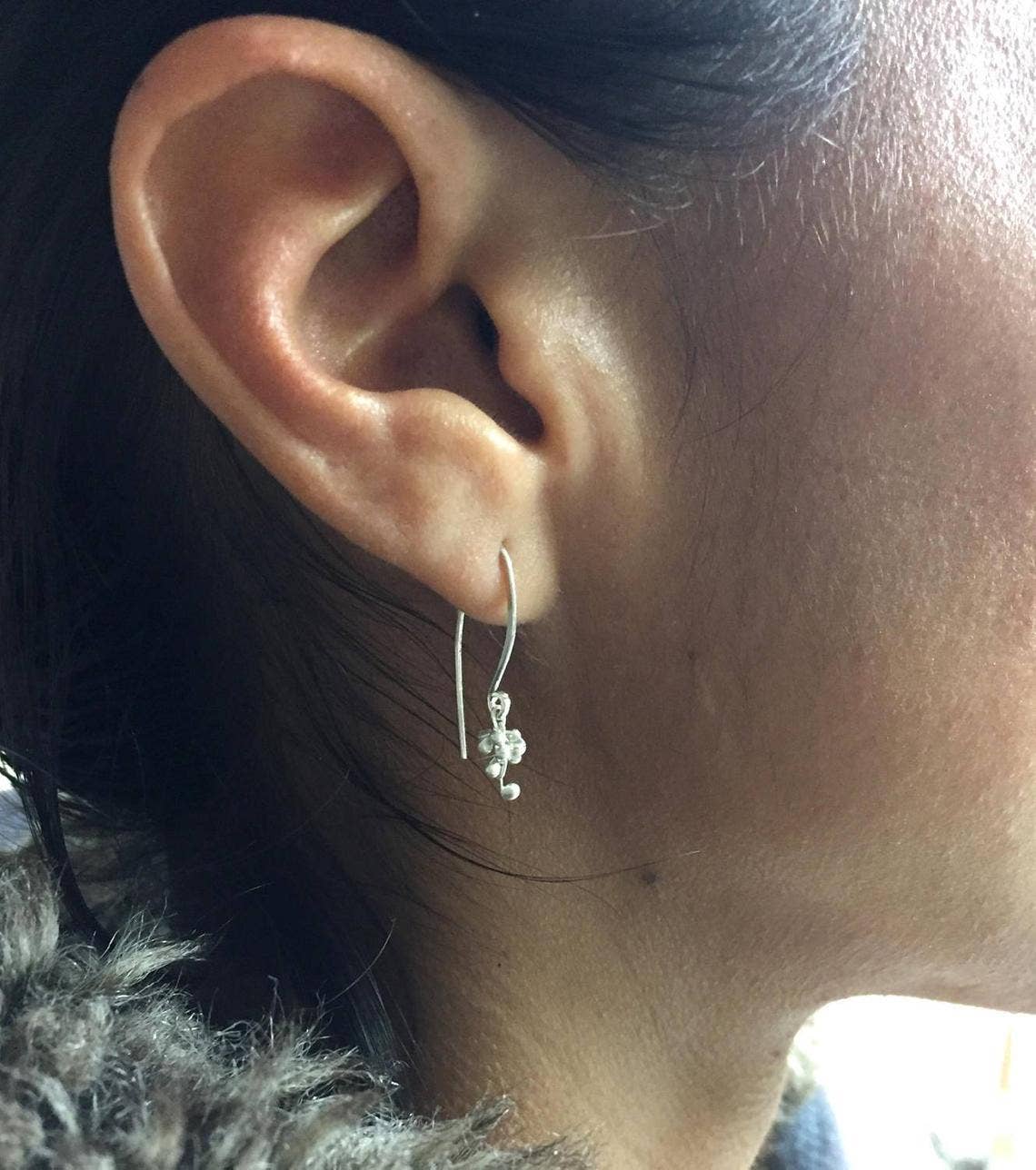 YedOmi Jewelry - Wholesale Dangle Earrings - Mini Wisteria Caviar Hook Earrings0