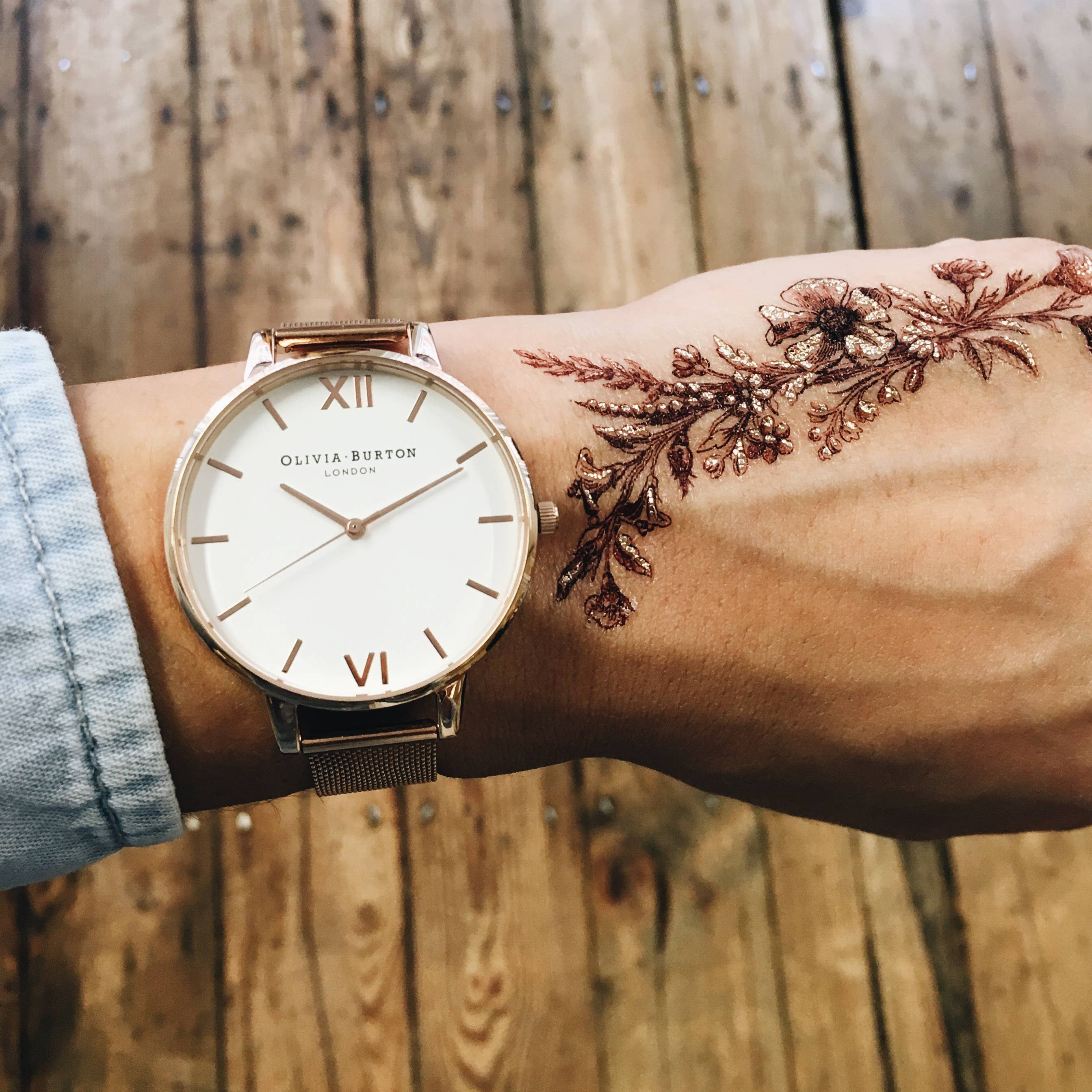 PAPERSELF - Vente Tatouages temporaires - Stickers Tatouages Temporaires Jardin Bourgogne4