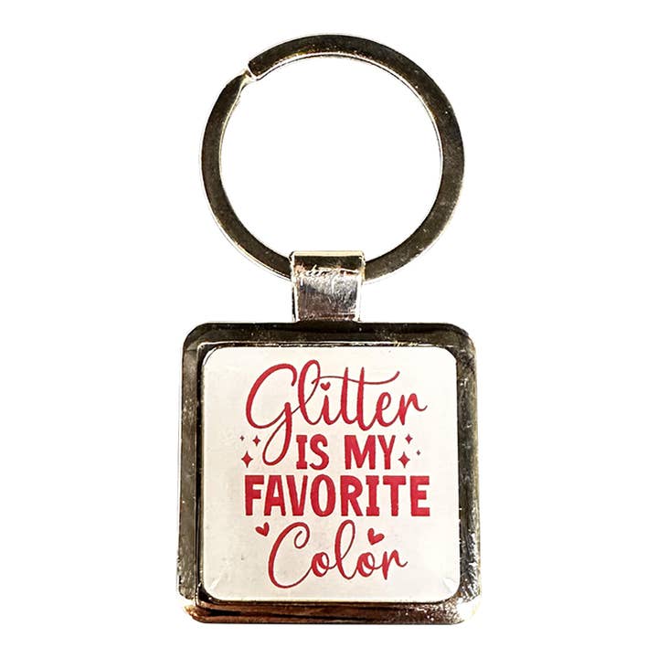 Porte-clés amusant - Porte-clés "Les paillettes sont ma couleur préférée" pour la vente par Chloe & Lex