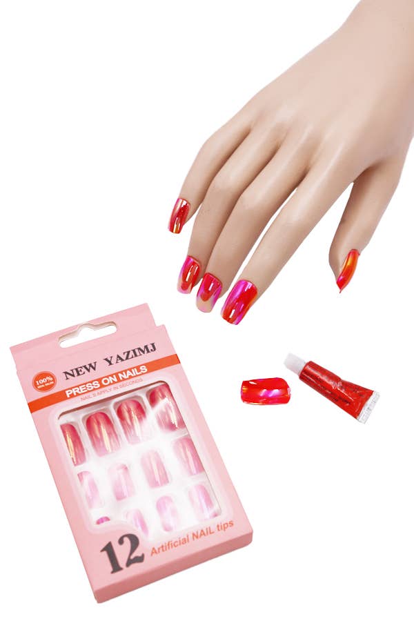 Wholesale New Arrivals Peach Pink Fake Nails Mix Design For Lady Butterfly  Pattern French Coffin False Nails From m.