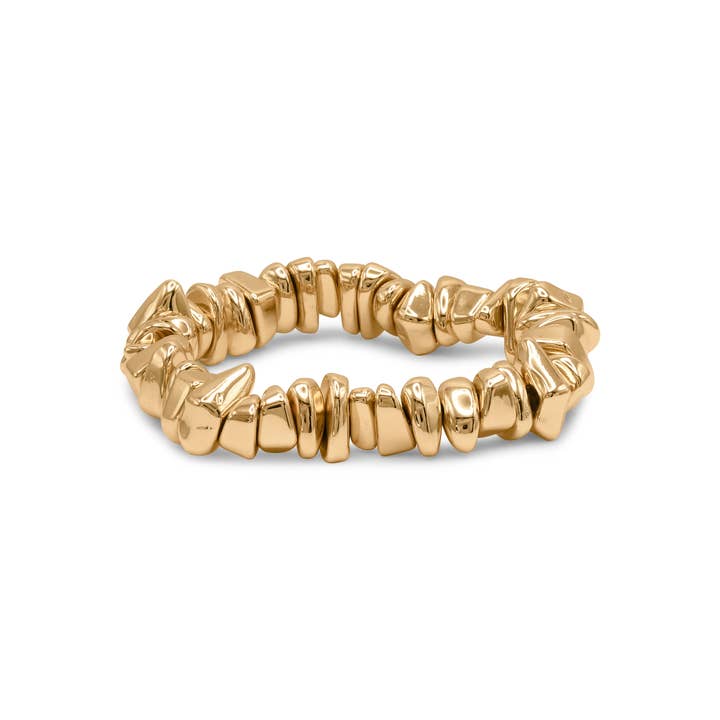 FIGUERES ORGANIC BEADS STRETCHED BRACELET for wholesale by Big Metal London