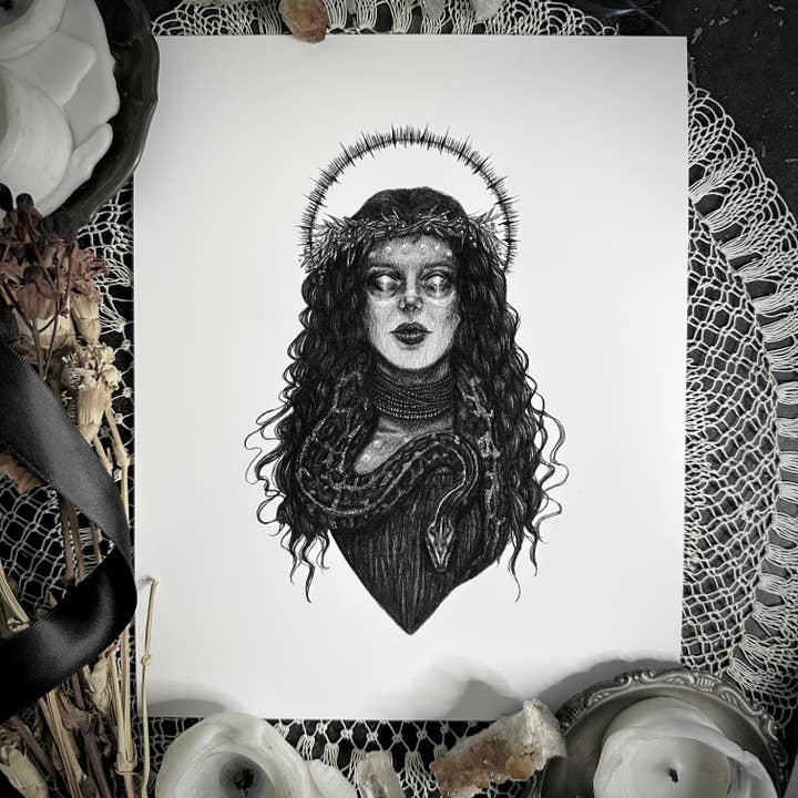 Caitlin McCarthy Art - Vente Affiche d'art - Tirage d'art Eingana - Déesse aborigène australienne