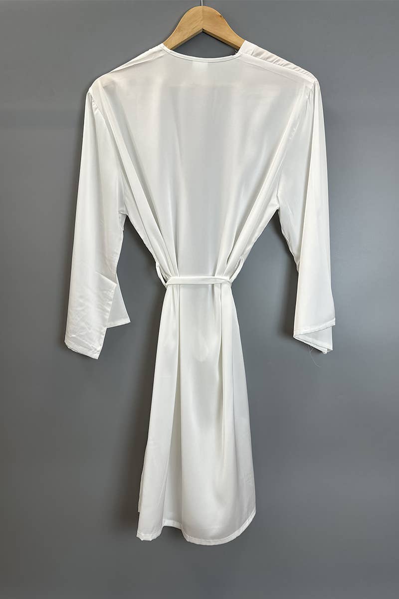Belle Com'Elle - Wholesale Robe - Women's - Imitation silk satin bathrobe/N465021