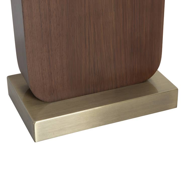 Table Lamp Walnut 30" Laurel Wood Finish for wholesale on Faire6