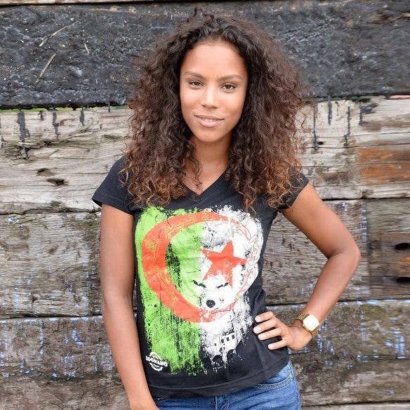 Maglietta classica da donna Algeria per la vendita all'ingrosso da parte di ZOONAMO