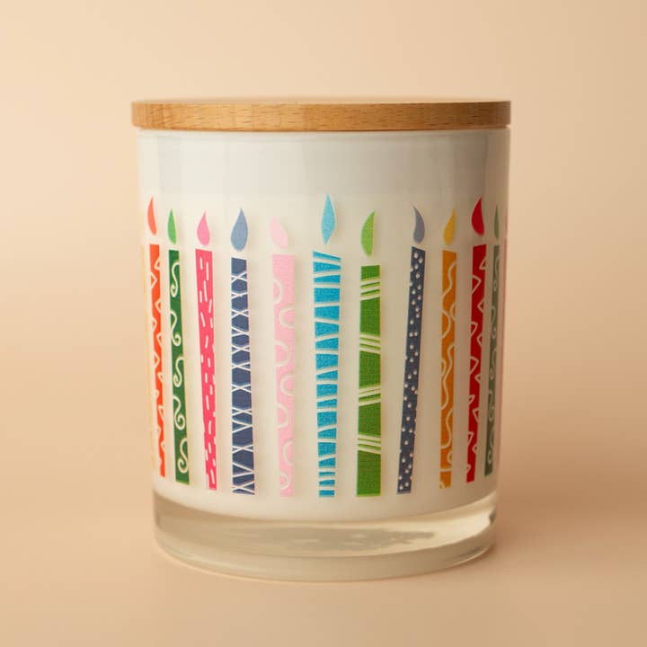 Birthday Candles Birthday Gift Soy Candle for wholesale by Unplug Soy Candles