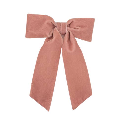 Grace & Grandeur - Wholesale Hair Bow - Women's - Large Velvet Hair Bow Barrette for Women | Bailee Bow8