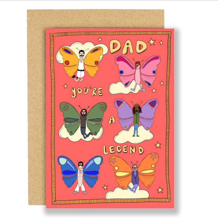 Dad, You're a Legend - Butterfly Father's Day Card for wholesale by Eat the Moon | Greeting cards and stationery