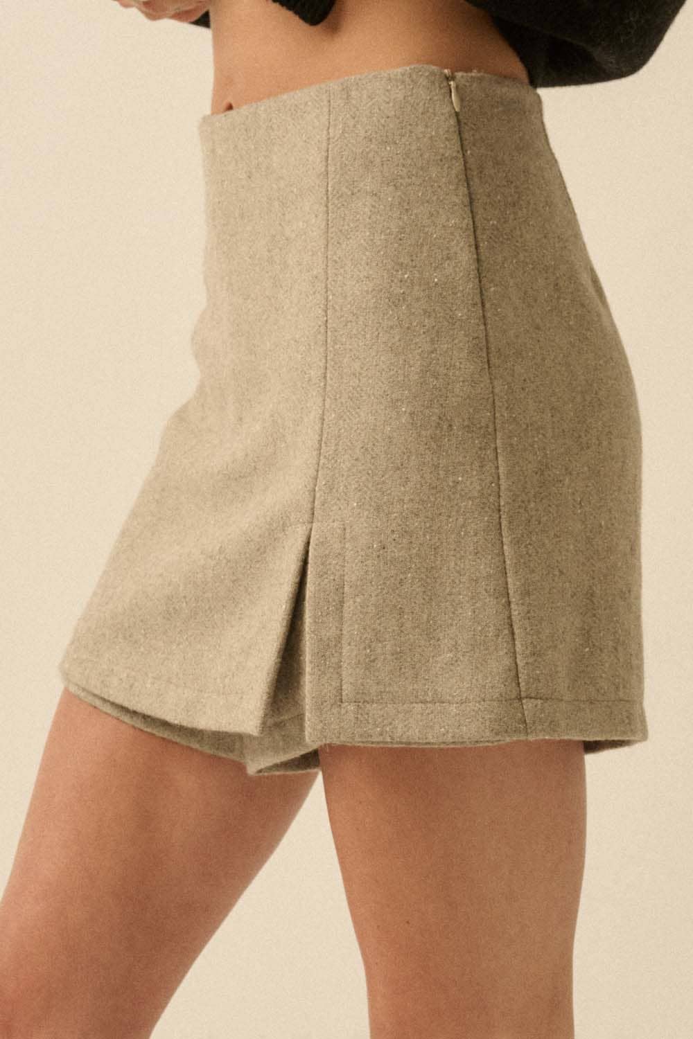 Promesa USA - Wholesale Skort - Women's - Herringbone Tweed Mini Skort10