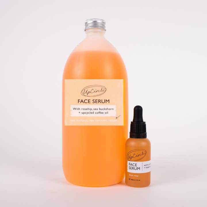 100% Natural Coffee Face Oil Serum - 33.8 fl oz Bulk Refill for wholesale by UpCircle USA