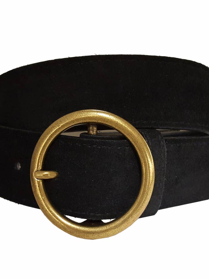 Genuine Cow Suede Leather Belt for wholesale by Axesoria West