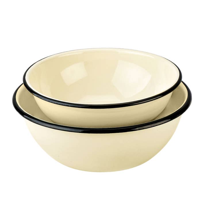 STP - Wholesale Bowl - Ivory Vintage Enamel Bowl5