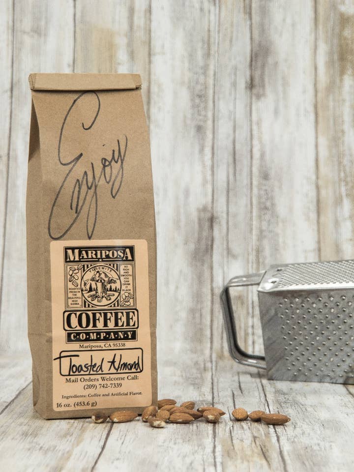 Toasted Almond for wholesale by Mariposa Coffee Roastery