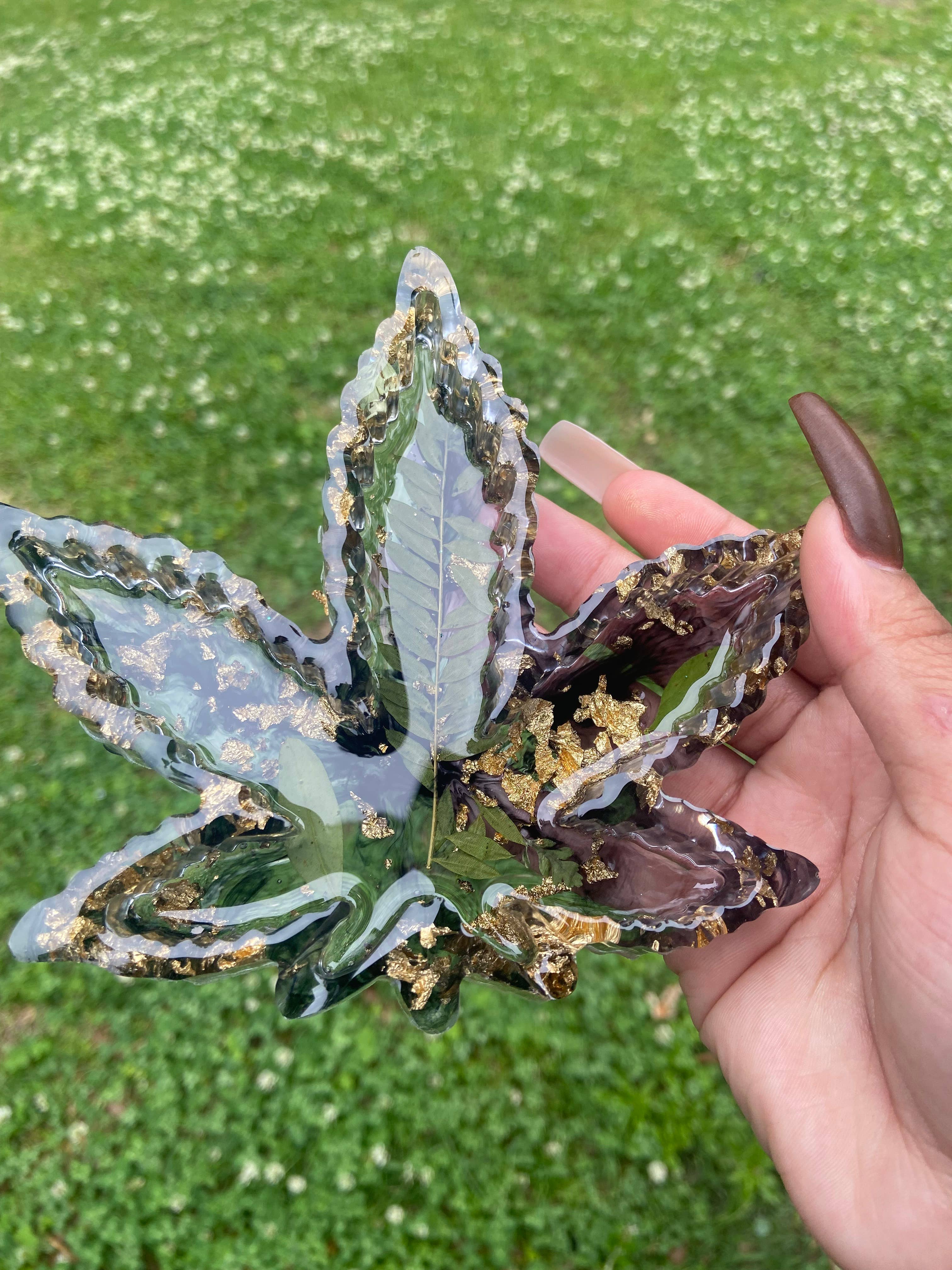 KraftzbyKenzie – Engroshandel Askebæger – Black Leaf askebæger | Blad Bakke | Weed nipsting parabol |4