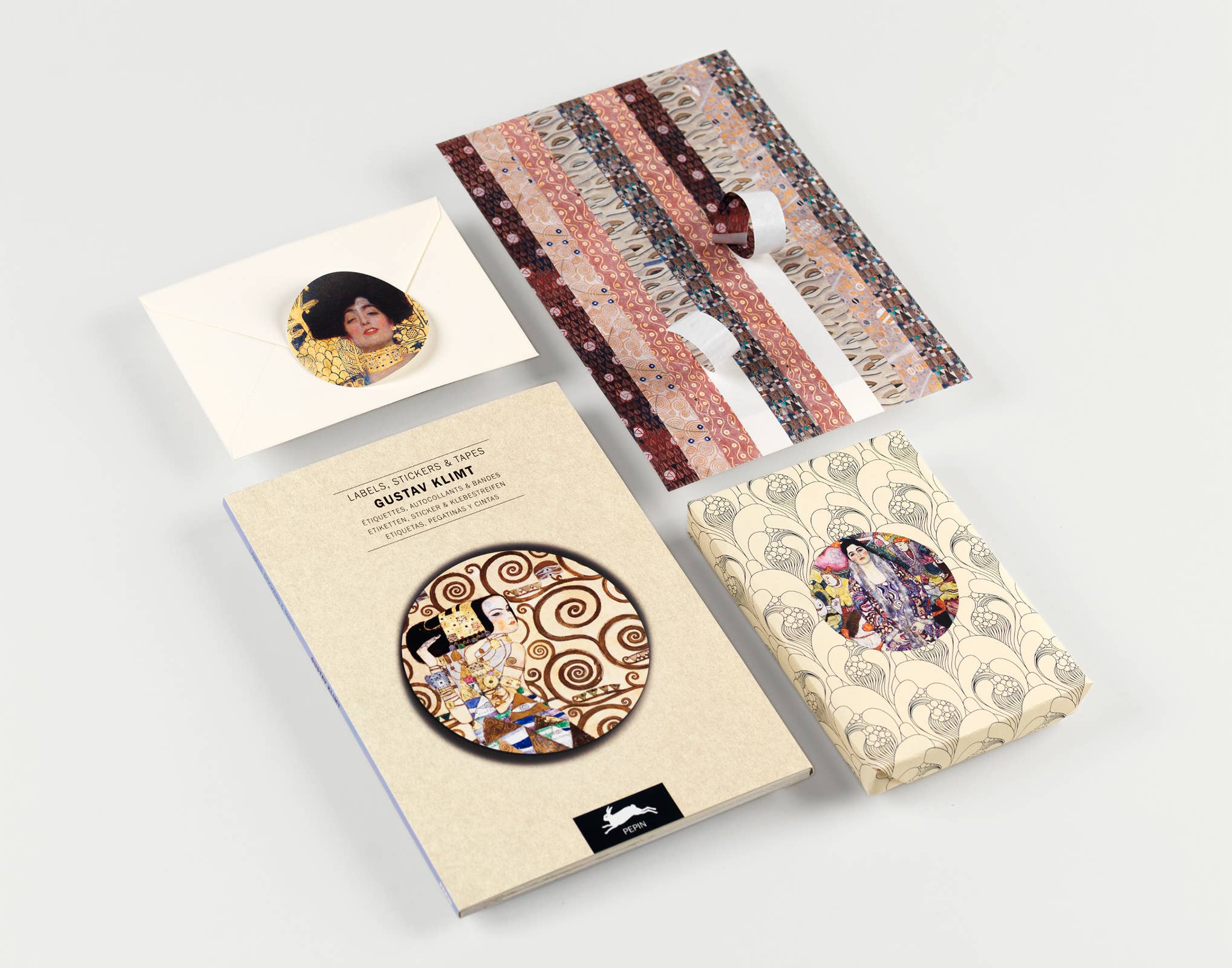 Pepin Press - Wholesale Sticker - Gustav Klimt Label Sticker & Tape Book1