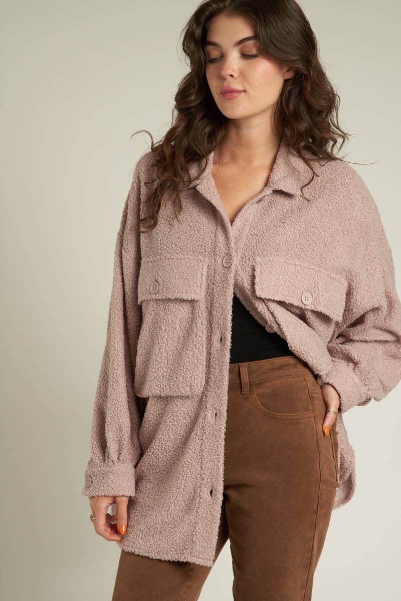 En Crème - Vente Veste – femme - Veste en fourrure oversize2