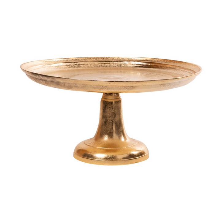 plateau sur pied champagne or 25x25x16cm pour la vente par Mars & More - Brand of B Living