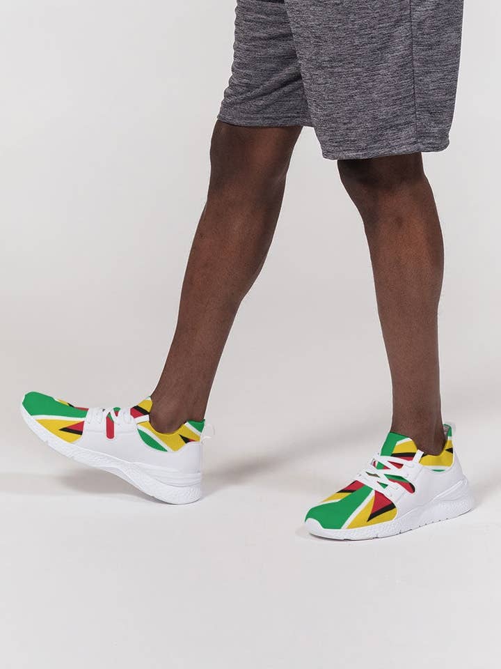 Guyanese Swag Flag Men's Two-Tone Sneaker for wholesale by Guyanese Swag