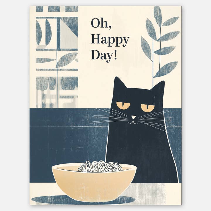 Oh, happy day - A2 greeting card for wholesale by Paper Slam
