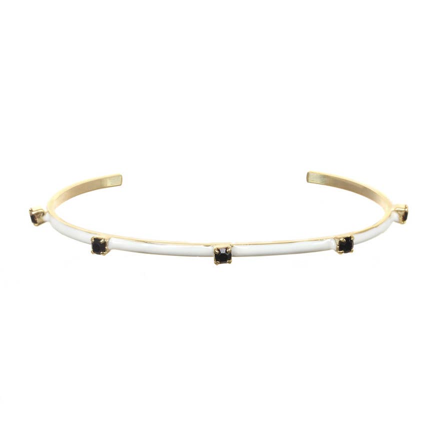 TOVA - Vente Bracelet manchette - Bracelet manchette Everly en laiton plaqué or clair0