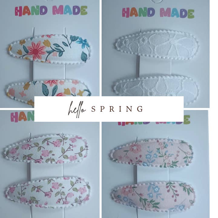 Hello spring hair clips for wholesale by Kids4trendy