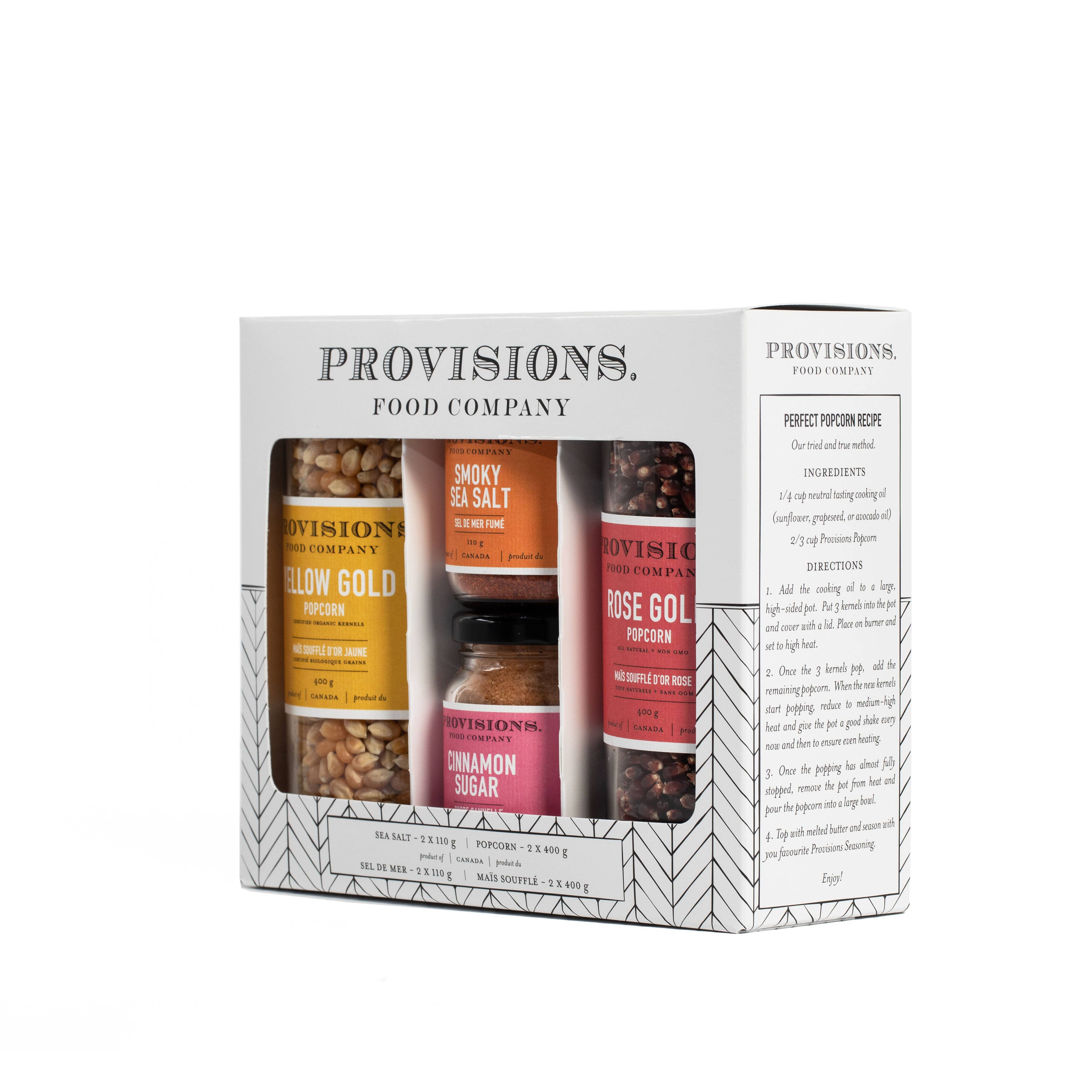 Provisions Food Company - Wholesale Popcorn - Popcorn & Salt Gift Set1