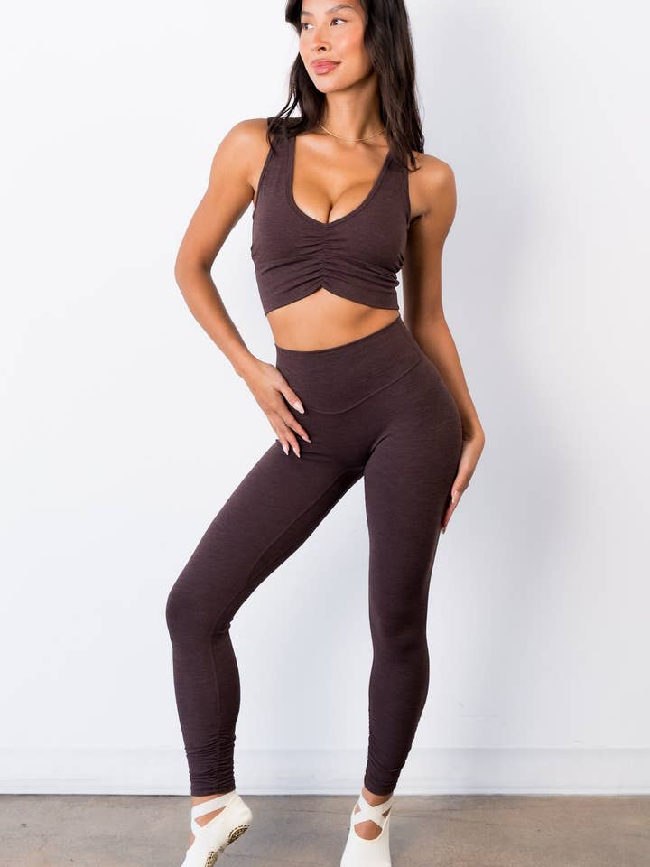 Vitality - Wholesale Athletic Pants - Women's - Vitality Daydream® Gather Pant - Brownie Batter2