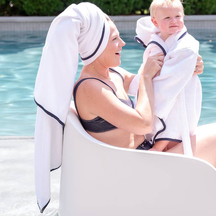 Piped Terry Pool Towel for wholesale by Turkish T