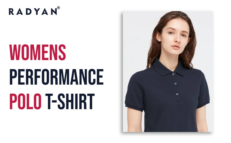 Radyan - Wholesale Polo - Women's - Womens Performance Cotton/Polyester Polo T-Shirt7