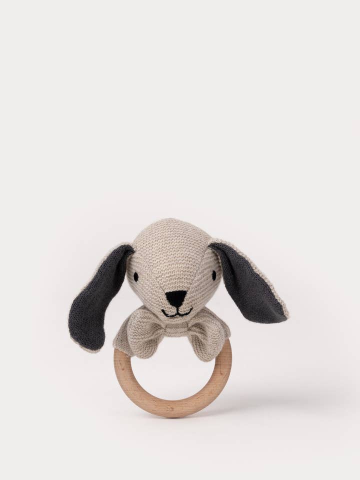 Teddy Baby, Rattle, Dog, Knitted for wholesale by Teddykompaniet