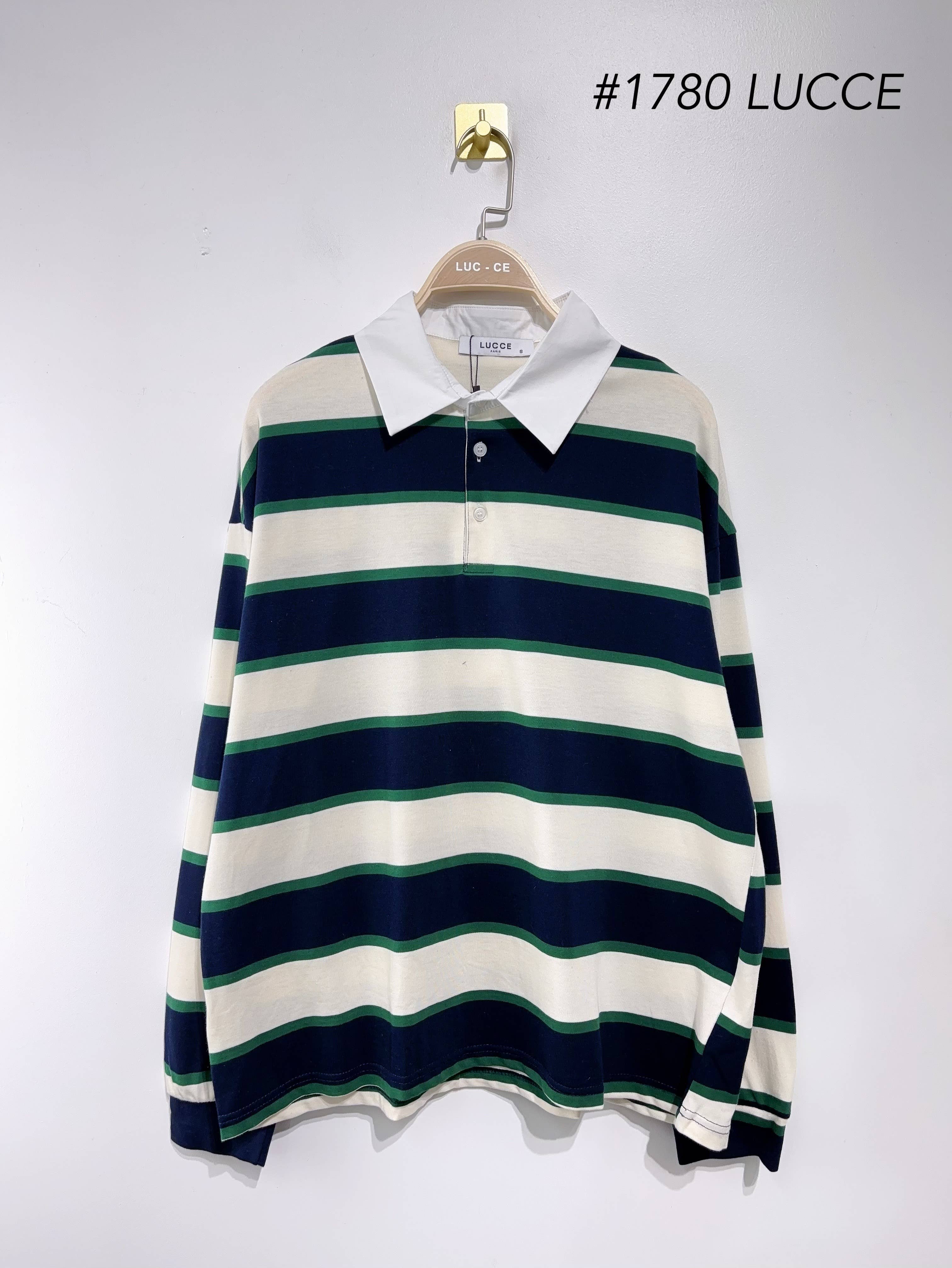 LUCCE - Wholesale Knit Sweater - Women's - Striped polo - PU17803