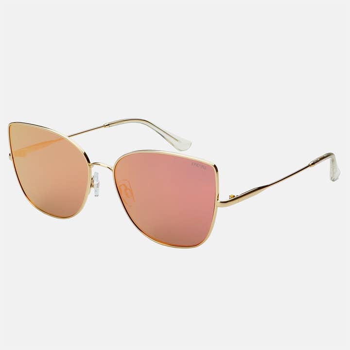 Pink Mirror Emma Sunglasses for wholesale on Faire